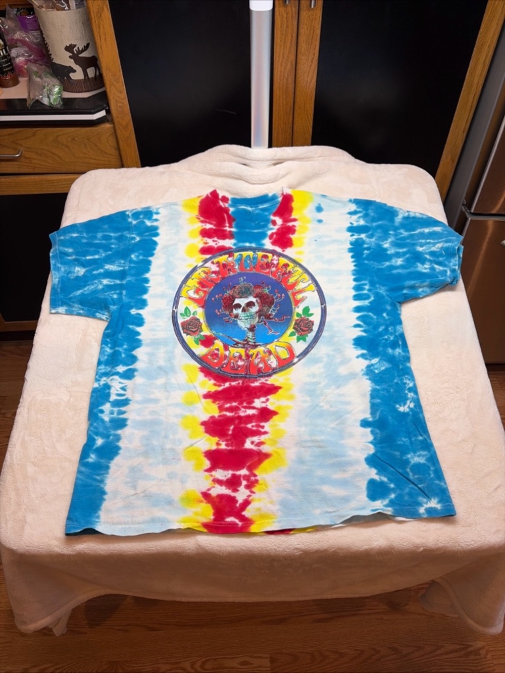 Grateful Dead Shirt T Bertha Skull & Roses Mouse GD Tie Dye 2011 Sz XL